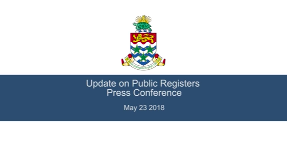 Update on Public Registers Press Conference May 23rd 2018