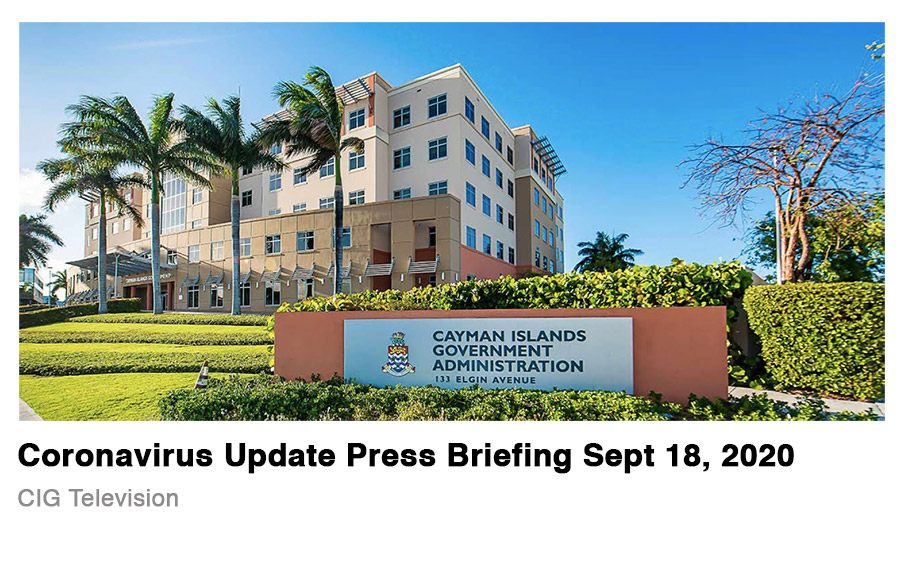 Cayman Islands Press Briefing 18 September 2020