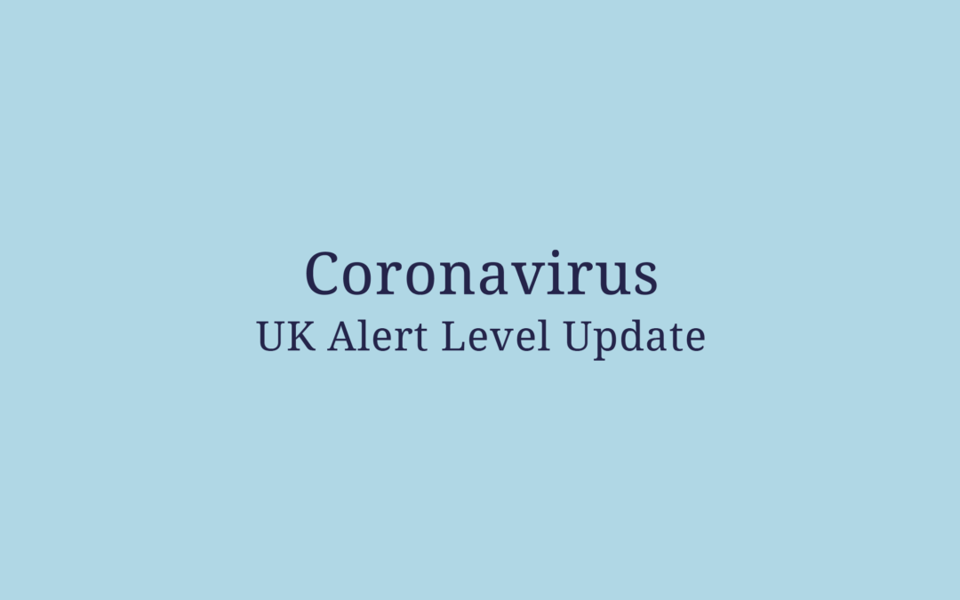 Coronavirus UK Alert Level Update
